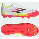 Adidas F50 League Laceless FG/MG Kids Fußballschuhe, Cloud White / Core Black / Solar Yellow - 30