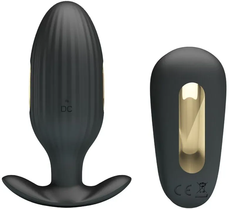 PRETTY LOVE - KELLY PLUG ANAL WIEDERAUFLADBARER VIBRATOR SCHWARZ