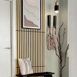 acous Akustikpaneel Compact Braun 2 St. 244 x 30,5 cm