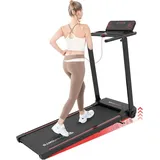 CITYSPORTS Laufband WP9 Heim-Laufband mit Steigung (Mit Toolkit,Schmiermittel), Klappbares Laufband bis 12 km/h mit APP walking jogging pad schwarz