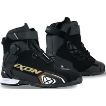 IXON Ixon, Bull 2 wasserdichte Damen-Motorradschuhe (Black/White/Gold, 36)