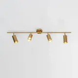 Kosilum Deckenleuchte, Gold, Metall, Gu10, 100x20x100 cm, Lampen & Leuchten, Innenbeleuchtung, Deckenleuchten