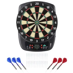 Nils Fun Dartscheibe Elektronik TDE03 für bis zu 8 Spieler (inkl. 6 Darts)