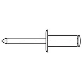 Industrial Quality Supplies Blindniete 3 x 8 500 Stück