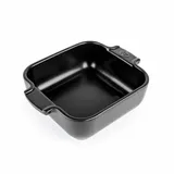 Peugeot Keramik Auflaufform APOLLIA 18cm Quadratisch Satin-Schwarz Backofen