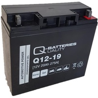 Quality Batteries Q-Batteries Q12-19 GEL Gel Motorradbatterie12V 19Ah 170Ah DIN 51913