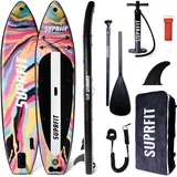 SUP Board Set aufblasbar - Touring Stand Up Paddle 10'8 Aquarell