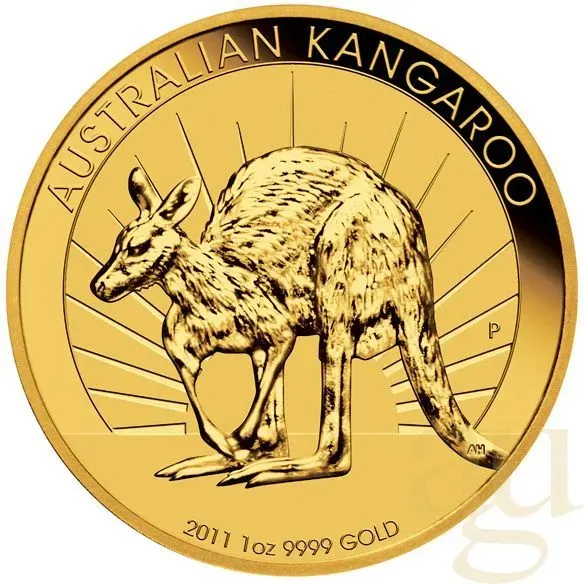 1 Unze Goldmünze Australien Känguru 2011