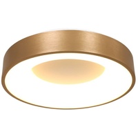 Steinhauer LED-Deckenleuchte Ringlede, 2.700 K Ø 38 cm gold