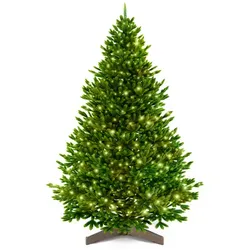 Artitree Weihnachtsbaum »Premium Tanne«, mit LED Holzständer, 240 cm - gruen