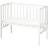 roba Beistellbett 2in1 Weiß 45 x 90 cm