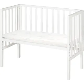 roba Beistellbett 2in1 Weiß 45 x 90 cm