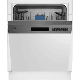 Beko BDSN36451X Einbau-Geschirrspüler (teilintegrierbar, 600 mm breit, Edelstahl)