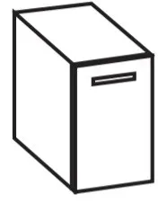 Artiqua 300 Unterschrank, Eiche Weiß quer NB, 300-UST-1-30-R-7185-440 300-UST-1-30-R-7185-440