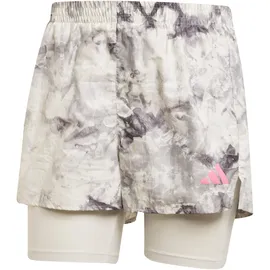 adidas Own the Run Spray Dye 2in1 Short Orbit Grey/Black S
