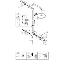 Grohe Vitalio Start System 250 Aufputz-Duschsystem chrom 26679001