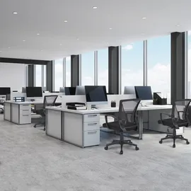 Yaheetech Bürostuhl Schwarz