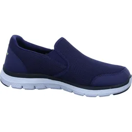 SKECHERS Herren Flex Advantage 4.0 Tuscan Sneaker, Navy Mesh Pu Lime Trim, 45 EU