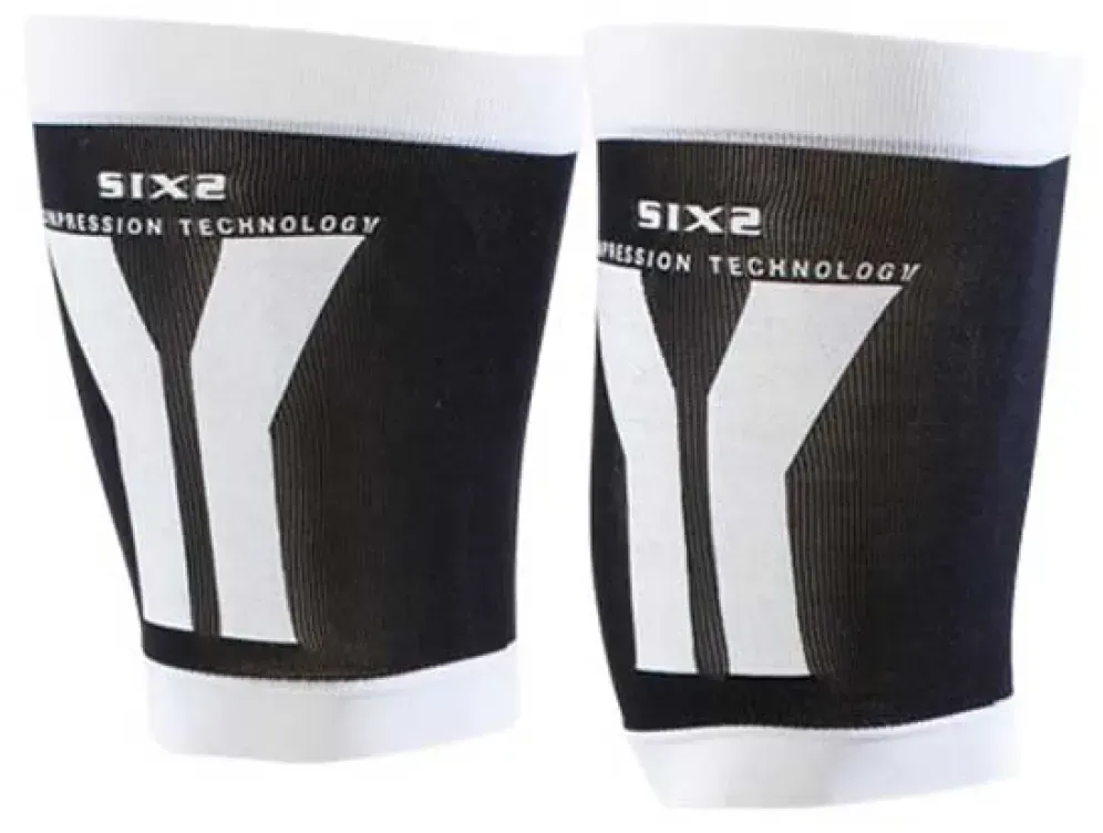 Sixs Compression Quad Beinwärmer - Black / White - S