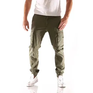 JACK & JONES Paul Flake Akm 542 Hosen Olive Night 30 30
