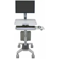 Ergotron WorkFit C-Mod LD mobiler Steh-Sitz Arbeitsplatz bis 30" TFT höhenv.