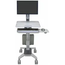 Ergotron WorkFit C-Mod LD mobiler Steh-Sitz Arbeitsplatz bis 30" TFT höhenv.