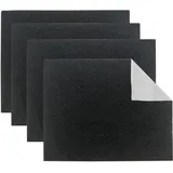 Relaxdays Dunstabzugshaube Filter Set 47x57, Filtervlies universal, Ersatzfilter gegen Geruch, Carbon, schwarz/weiß