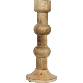 Boltze Kerzenständer-Set Bubbles Holz Braun