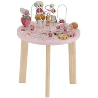 Little Dutch 7341 Holz Aktivitätstisch/Spieltisch - Fairy Garden rosa