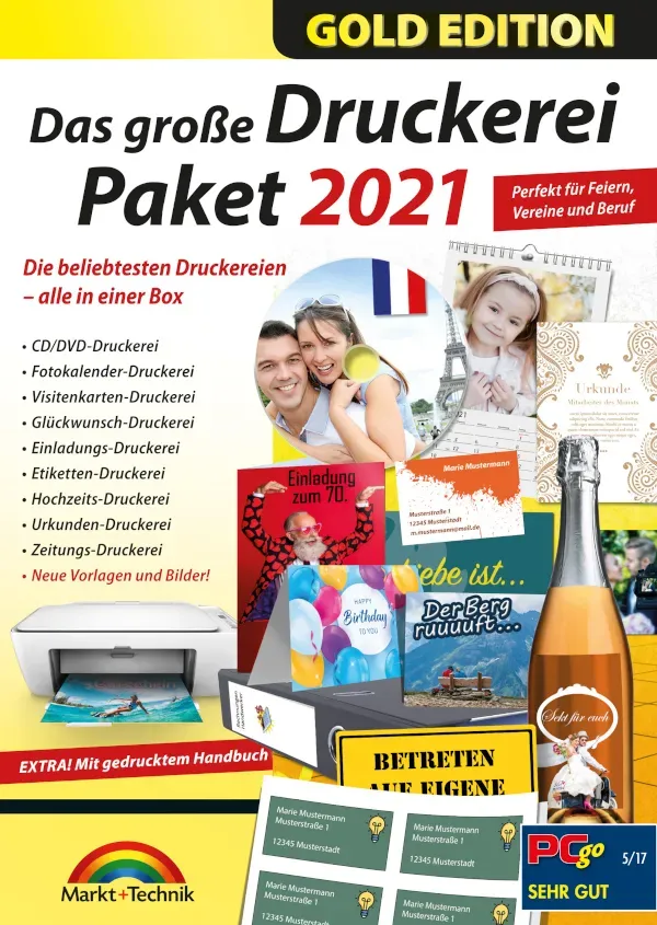 Markt+Technik Das große Druckerei Paket 2021 Gold Edition