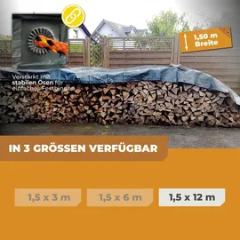 Bio Green Abdeckplane 1,5 x 12 m Grün/Blau