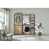 Möbilia Regal-Set aus Akazie 210x210 cm