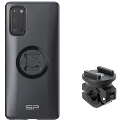 SP Connect Komplettpaket Motorrad-Bundle am Rückspiegel montiert - Samsung S20
