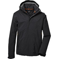 KILLTEC Herren Funktionsjacke/Outdoorjacke mit abzippbarer Kapuze KOS 53 MN JCKT, dunkelanthra, 3XL,