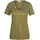 Madeleine Trendiges Kurzarmshirt V-Ausschnitt in khaki multicolor), | Gr.: 38