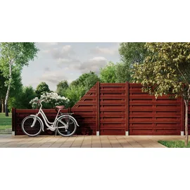 Andrewex Sichtschutzelement Goch 90 x 180 cm Braun Holz