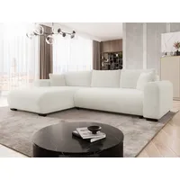 MIRJAN24 Ecksofa Merkos, mit Schlaffunktion und Bettkasten, Metallfüße, Holzkonstruktion, Seite universal beige