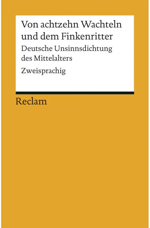 Von Achtzehn Wachteln Und Dem Finkenritter, Taschenbuch