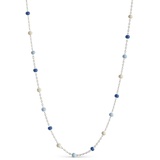 Lola Necklace Marine - Silber Sterling 925 / 380 mm / 400 mm / 420 mm - 38-40-42 cm - Enamel Copenhagen