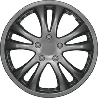 NRM Radkappe NEOX 14 Zoll in Graphite, 14 in Zoll, (4-St) Radzierblenden für Stahlfelgen Radkappen Satz 4er Set 14" schwarz