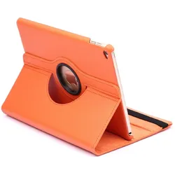 Schutzhülle für iPad Air Tablet Hülle Schutz Tasche Case Cover Orange 360 Grad drehbar Rotation Bumper