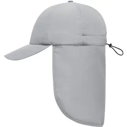 myrtle® beach Basecap mit Nackenschutz MB6243, UV-Schutz, gray 1 Stück, Farbe: gray