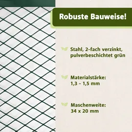 Lemodo Metall Komposter 750 L dunkelgrün, stabiler Komposter für eigenen Bio-Kompost