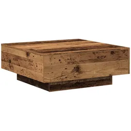 vidaXL Couchtisch Altholz Braun Eiche 80 x 80 x 31 cm