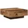 vidaXL Couchtisch Altholz Braun Eiche 80 x 80 x 31 cm