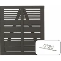 Plus Einzeltor Silence inkl. Beschläge 100 x 110 cm umbragrau fungizidbehandelt