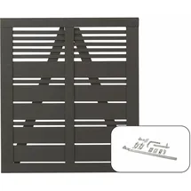 Plus Einzeltor Silence inkl. Beschläge 100 x 110 cm umbragrau fungizidbehandelt