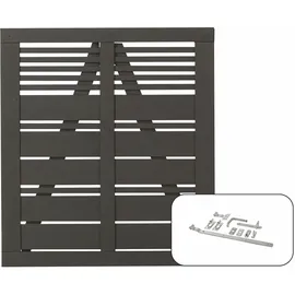 Plus Einzeltor Silence inkl. Beschläge 100 x 110 cm umbragrau fungizidbehandelt