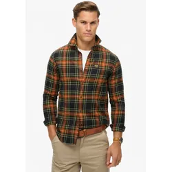 Superdry Langarmhemd »Organic Cotton Lumberjack Check Shirt« Superdry Bryce Check Black XL