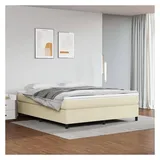 vidaXL Boxspringbett 180 x 200 cm Creme